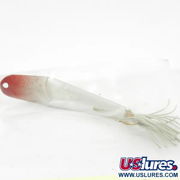 Weedless Barney Spoons Blinker, Weiß / Rot, 7g, krautlos, #3227