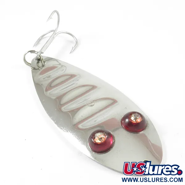 Paul Bunyan Ruby Spoon Blinker, Nickel / Red Eyes, 25g, Glasaugen, #3232