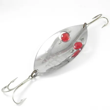 Hofschneider Red Eye Muskie Löffelblinker, Nickel, 70g, Glasaugen, #3234