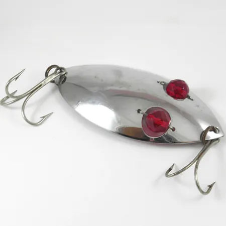 Hofschneider Red Eye Muskie Löffelblinker, Nickel, 70g, Glasaugen, #3234