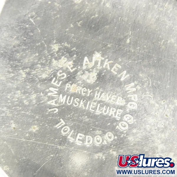 James Aitken Muskielure Blinker, Rot/Weiß/Nickel, 53g, Haver, #3235
