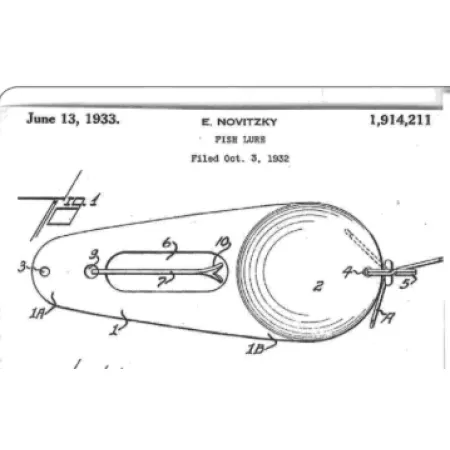 James Aitken Muskielure Blinker, Rot/Weiß/Nickel, 53g, Haver, #3235