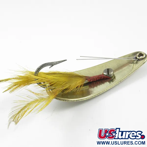 Weezel Rex Weedless Spoon Krautblinker, Messing, 12.5g, Federn, #3237