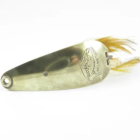 Weezel Rex Weedless Spoon Krautblinker, Messing, 12.5g, Federn, #3237