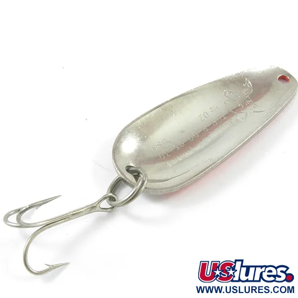 Blue Fox Tor-P-Do Blinker, Hammered Nickel / Orange Red, 14g, #3246