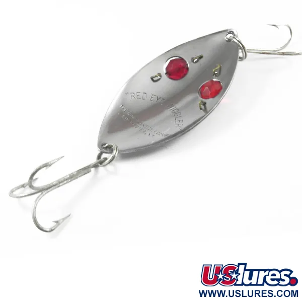 Hofschneider Red Eye Wiggler Blinker, Stahl/Rot, 25g, Glasperlen, #3249