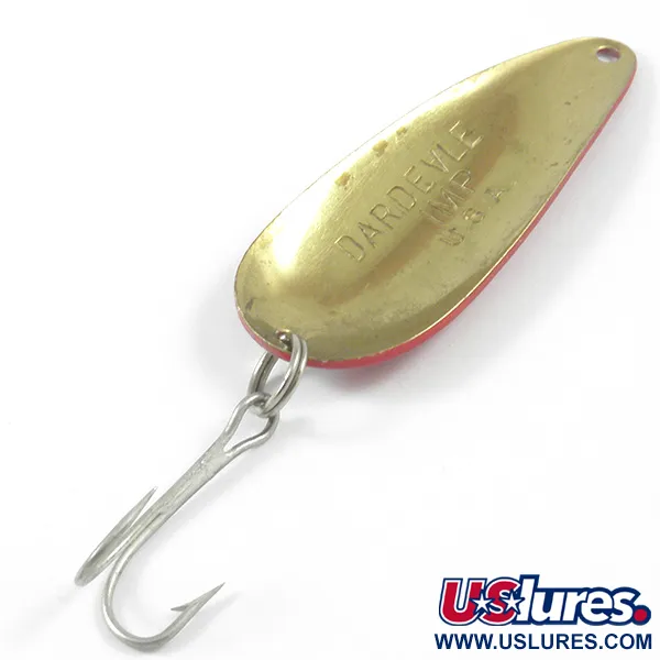 Eppinger Dardevle Imp Blinker, Rot/Weiß/Messing, 11g, Taumelnd, #3255