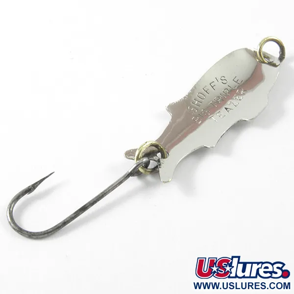 Shoff's Big Tripple Teazer Blinker, Nickel, 2,5g, Fischsilhouette, #3295