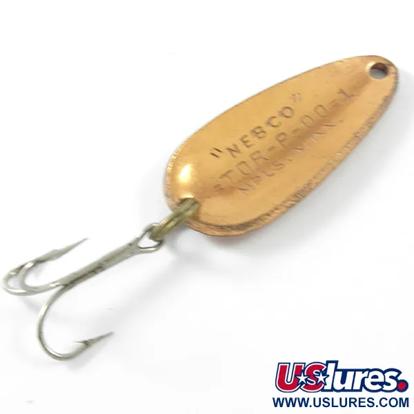 Nebco Tor-P-Do 1 Blinker, Kupfer Gehämmert, 7g, Vintage-Design, #3296