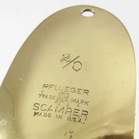 Pflueger Scamper Blinker, Messing, 28g, Sammlerstück, #3345