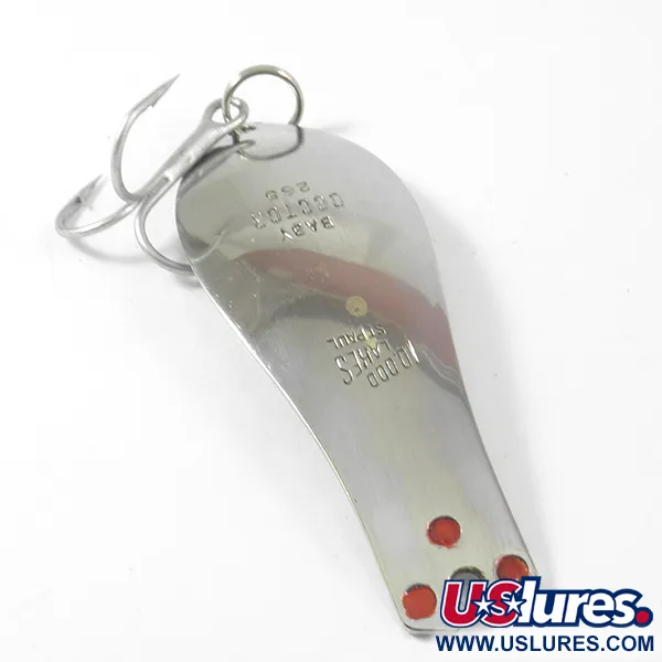 10,000 Lakes Little Doctor 265 Blinker, Nickel / Rot, 10g, #3346
