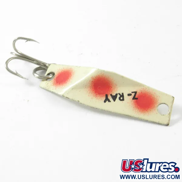 Z-RAY Lures Z-Ray Blinker, Weiß / Rot, 1,5g, Vintage, #3364