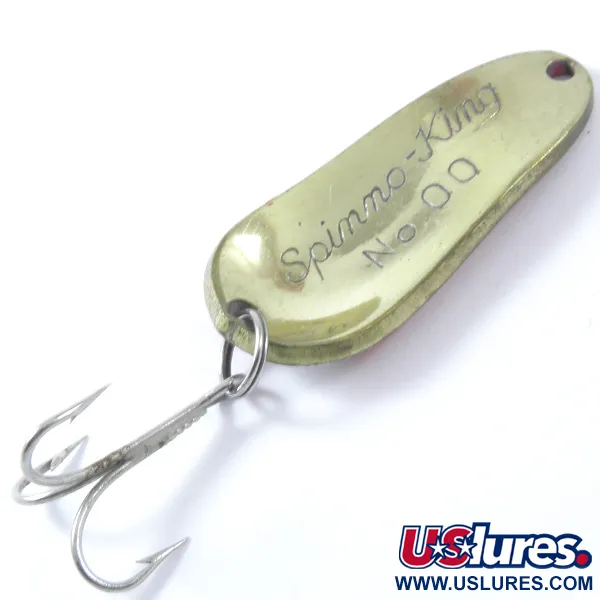 Weller Spinno-King 00 Blinker, Rot/Weiß/Gold, 7g, Vintage, #3374