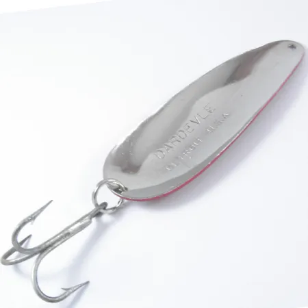 Eppinger Dardevle Löffelblinker, Rot/Weiß/Nickel, 28g, Detroit, #3381