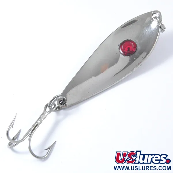 Paul Bunyan Minnow 67 Blinker, Nickel / Red Eye, 12g, #3390