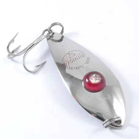 Paul Bunyan Minnow 67 Blinker, Nickel / Red Eye, 12g, #3390