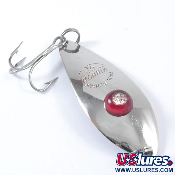 Paul Bunyan Minnow 67 Blinker, Nickel / Red Eye, 12g, #3390