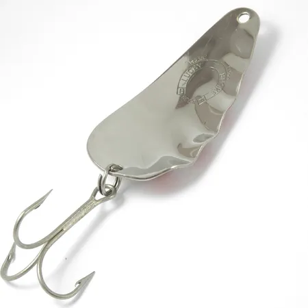 Lucky Strike Nickel Half Wave Blinker, Nickel/Rot/Weiß, 14g, #3400