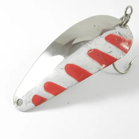 Lucky Strike Nickel Half Wave Blinker, Nickel/Rot/Weiß, 14g, #3400