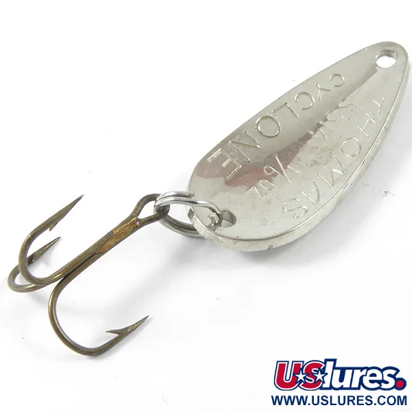 Thomas Cyclone Blinker, Silber / Rot, 4.3g, Schuppenmuster, #3404