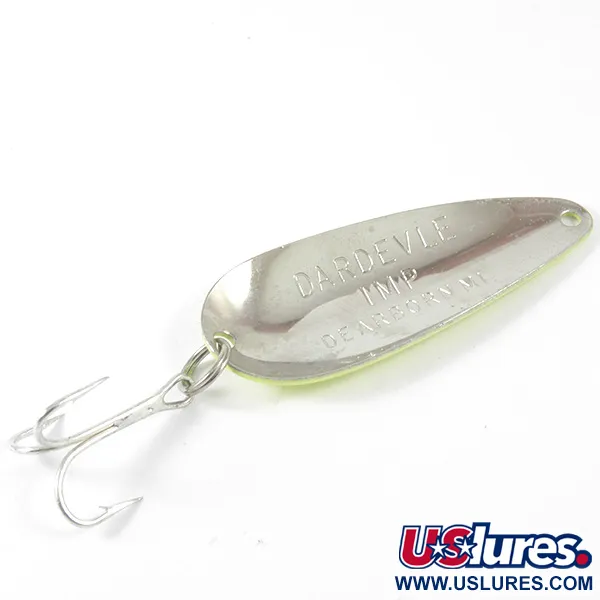 Eppinger Dardevle Imp 3407 Blinker, Gelb/Grün/Nickel, 11g, #3407