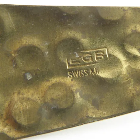 EGB Schlepplöffel, Silber/Messing versilbert, 9g, handgehämmert, #3429