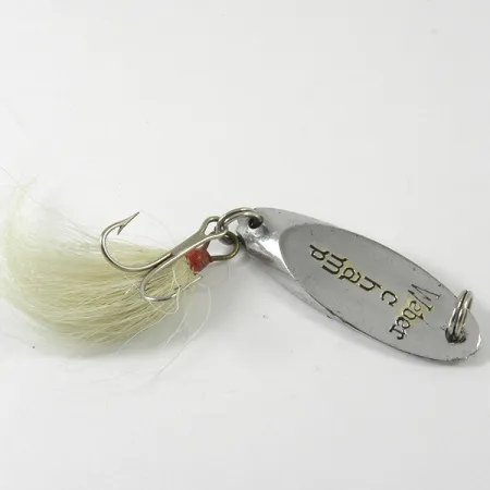 Weber MrChamp Blinker, Nickel, 8g, gefiederter Drilling, #3430