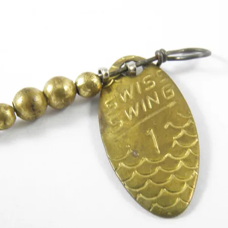 Renosky Lures Swiss Swing Spinner, Messing, 1,6g, Schuppenmuster, #3463