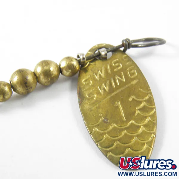 Renosky Lures Swiss Swing Spinner, Messing, 1,6g, Schuppenmuster, #3463