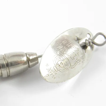 Luhr Jensen Tiger Tail Spinner, Nickel / Rot, 3,6g, Federbusch, #3464