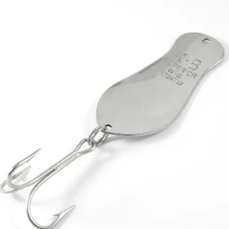 K-B Bait K-B Spoon 2 Blinker, Nickel, 14g, Vintage USA, #3509