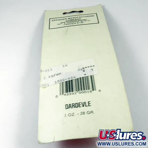 Eppinger Dardevle Blinker, Rot/Weiß/Nickel, 28g, Klassisch, #3538