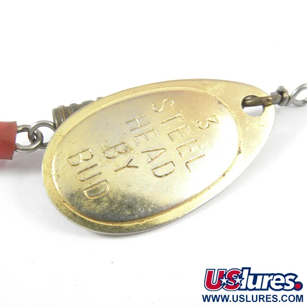 Yakima Bait Steel Head 3 by Bud Spinner, Gold, 6g, Roter Schlauch, #3559