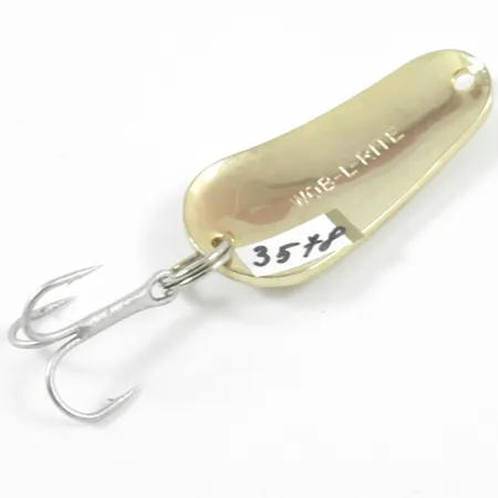 Acme Wob-L-Rite Löffelblinker, Gehämmertes Gold, 7g, Vintage, #3578