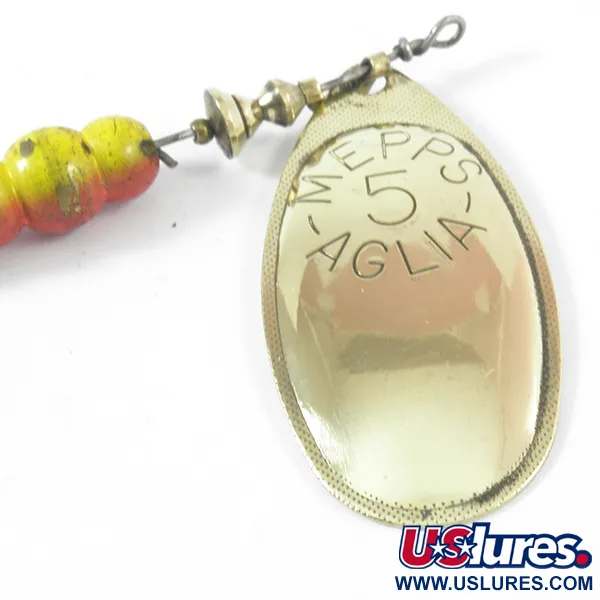 Mepps Aglia 5 Spinner, Messing, 14g, Messingblatt, #3587