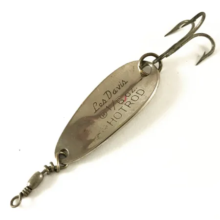 Luhr Jensen Les Davis Hotrod Blinker, Nickel, 5g, Vintage USA, #3605