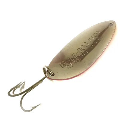 Eppinger Dardevle Devle Dog 7700 Blinker, Rot/Weiß/Nickel, 14g, #3608