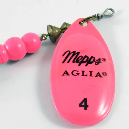 Mepps Aglia 4 Spinner, Hot Pink, 9g, UV-Blatt, #3610