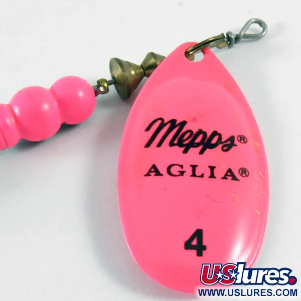 Mepps Aglia 4 Spinner, Hot Pink, 9g, UV-Blatt, #3610