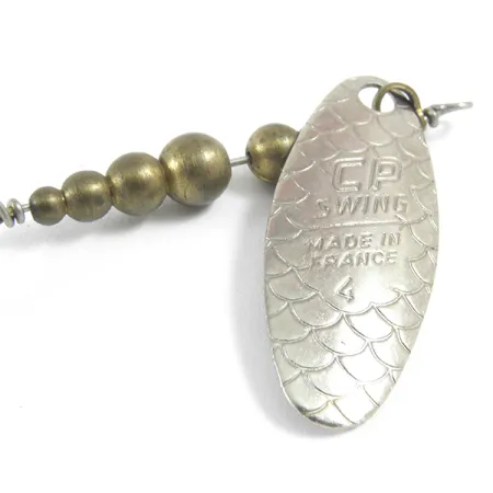 C.P. Swing CP-Swing 4 Spinner, Nickel/Messing, 4,7g, Schuppenmuster, #3636
