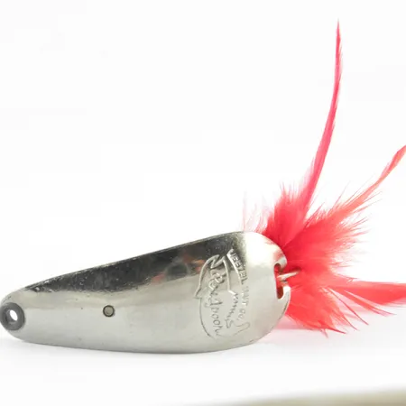 Weezel bait Rex Spoon Blinker, Nickel / Rot, 12.5g, Krautschutz, #3673