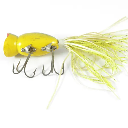 Fred Arbogast Hula Popper, Tiger, 14g, Gummifransen, #3721