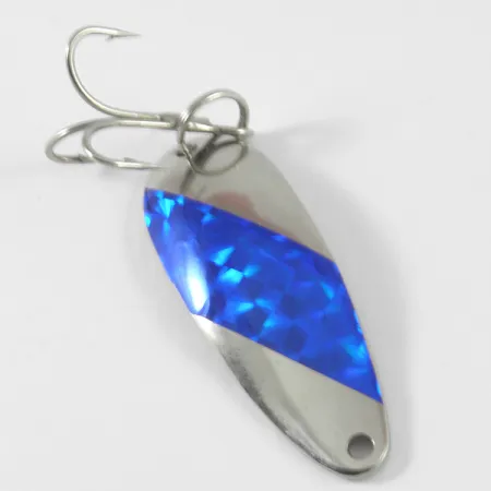 Weaver Lure Ruber Grabber Blinker, Nickel/Blau, 7g, Holo-Dekor, #3729