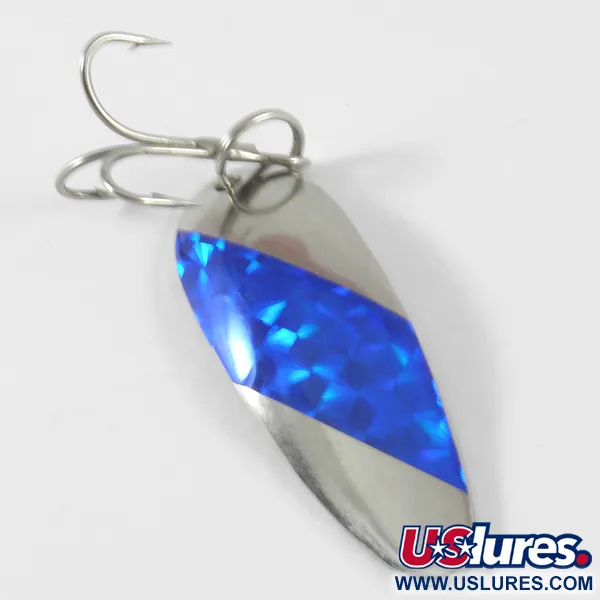 Weaver Lure Ruber Grabber Blinker, Nickel/Blau, 7g, Holo-Dekor, #3729