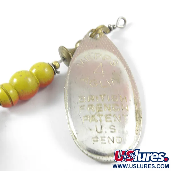 Mepps Aglia 4 dressed Spinner, Silber, 10g, Eichhörnchenhaar, #3742