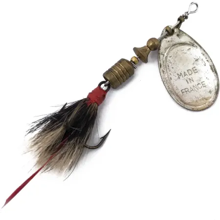 Mepps Aglia 2 dressed (squirrel tail) Spinner, Silber, 4.7g, #3763