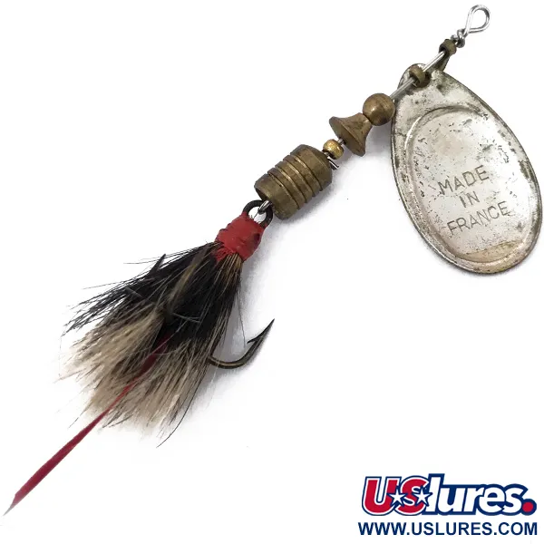 Mepps Aglia 2 dressed (squirrel tail) Spinner, Silber, 4.7g, #3763