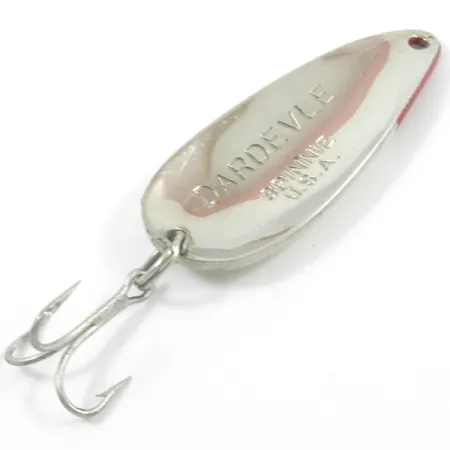 Eppinger Dardevle Spinnie Blinker, Elfenbein/Rot/Nickel, 9g, #3774