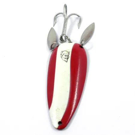 Dardevle Dardevlet Klicker Blinker, Rot/Weiß/Messing, 21g, #3778