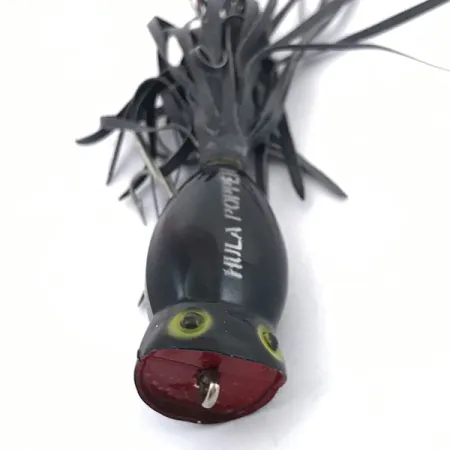 Fred Arbogast Hula Popper Oberflächenköder, Schwarz / Rot, 8g, #3788